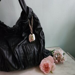 Donna Karan New York Eldridge Tote Black Leather Purse‎ High-end 2009 Large Bag